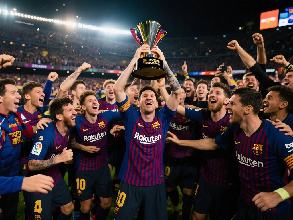 久违的喜悦！国米力克巴萨挺进欧冠决赛，球员激情冲场狂欢